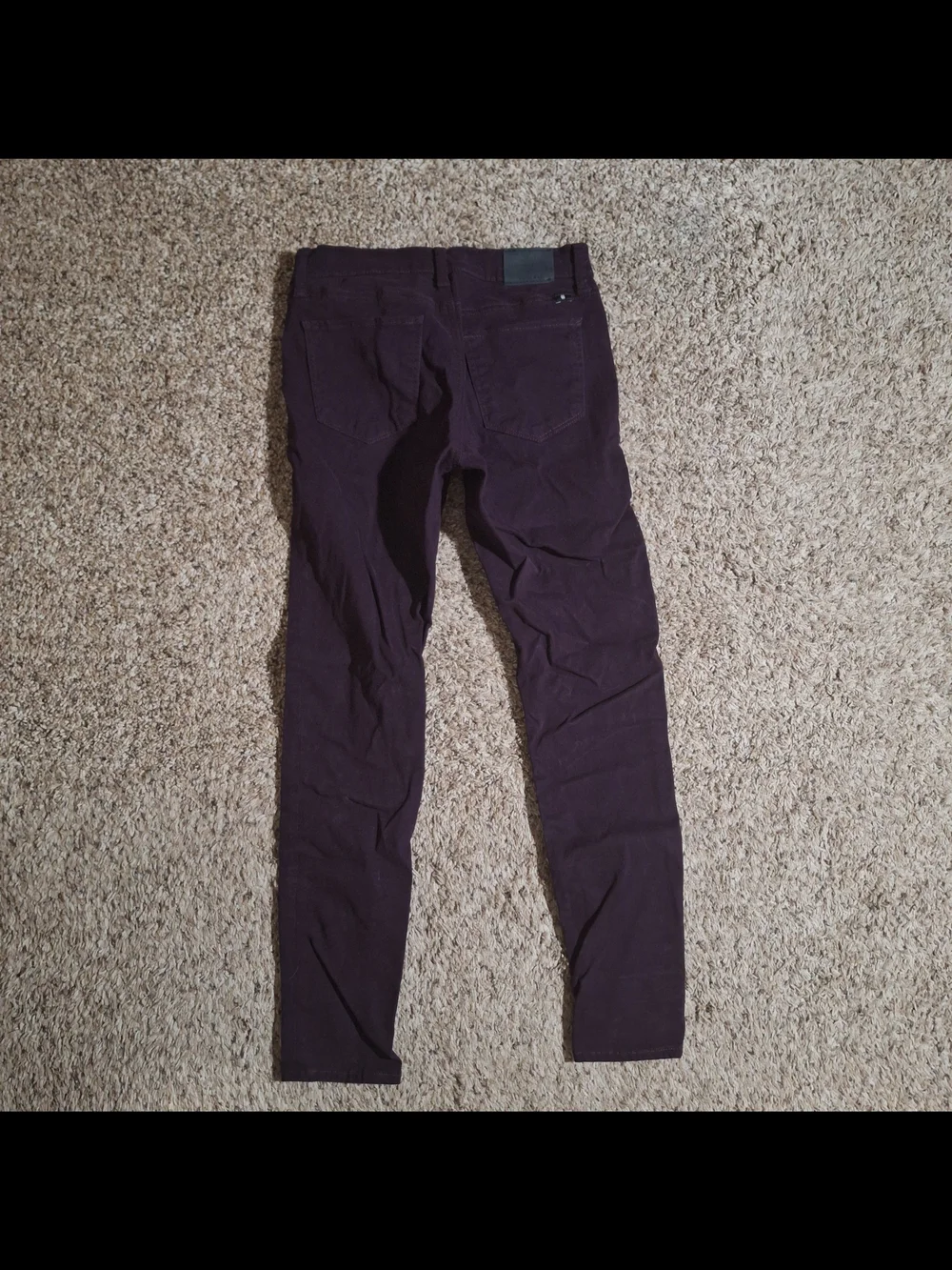 Lucky Brand Brooke Legging Jeans Plum Purple Soft Sateen 6/28